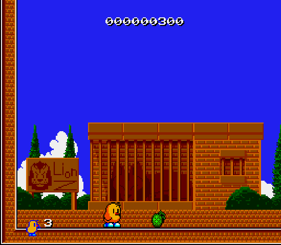 The New Zealand Story - Megadrive game screenshot (1990) by Taito